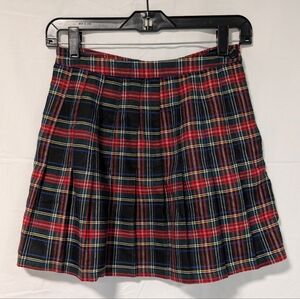 Urban Outfitters Red and Black Plaid Mini Skirt